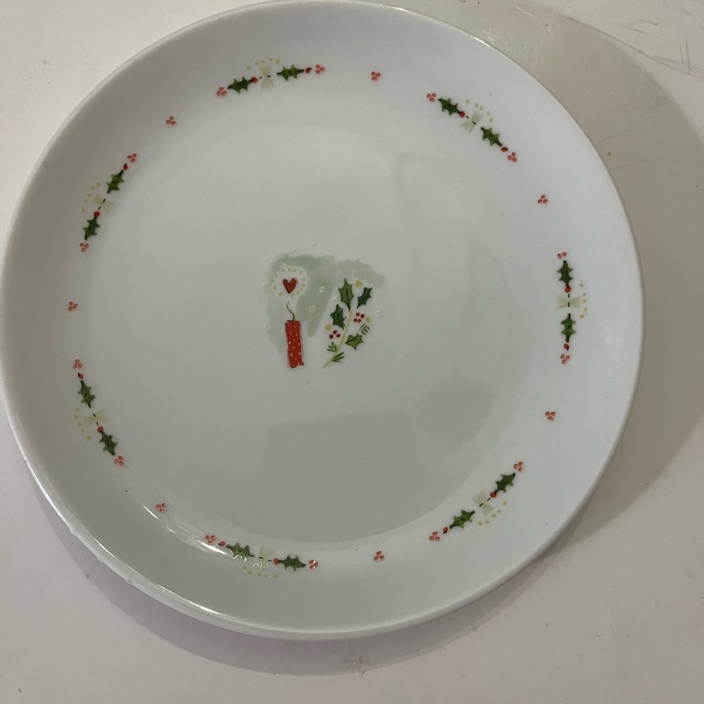 Boston Warehouse Trading Corp Holiday Dinner Plate Set Vintage Christmas 2002 - Picture 6 of 7